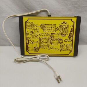 Vintage Warm O Tray Model 30T‎ Food Warmer Cheese Theme Atlantic Precision Works
